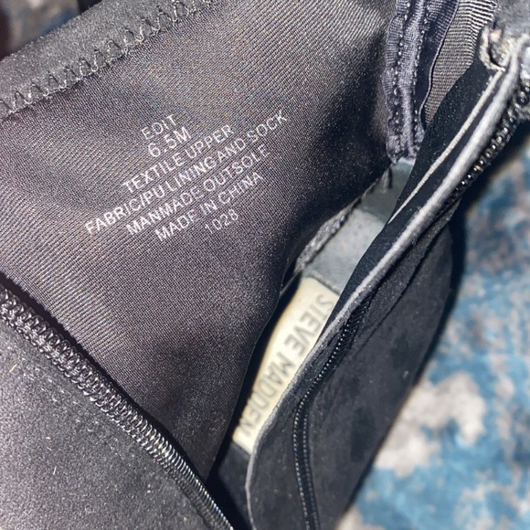 Black suede Steve Madden ankle boots - Picture 5 of 6